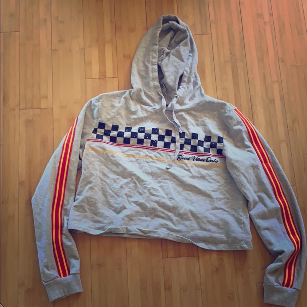 Cropped Good Vibes Hoodie